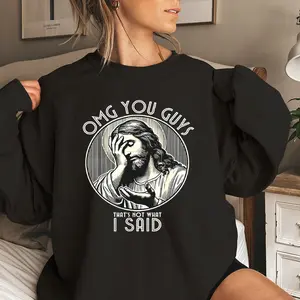 Women's Casual Print Long-Sleeve Round-Neck Pullover Sweatshirt, Fall & Winter Fashion Daily Wear Ladies Top