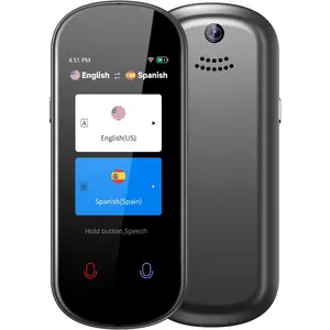 Language Translator Device, 150 Language Real-Time Voice Translator Upgraded ChatGpt AI Translator Voice/Text/Photo Online Offline Translator Portable Two-Way Translation for Travel Business Learning