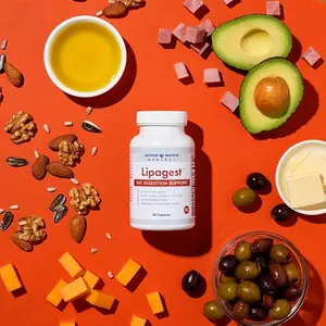 Arthur Andrew Medical Lipagest 20,000 FIP Lipase Enzyme for Optimal Fat Digestion & Nutrient Absorption Vegan Dairy-Free & Non GMO Tested
