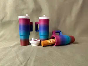 Tumbler chapstick holder keychain