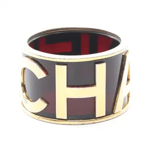 Pre-owned CHANEL Gold-plated Small Leather Goods Bangle Accessory