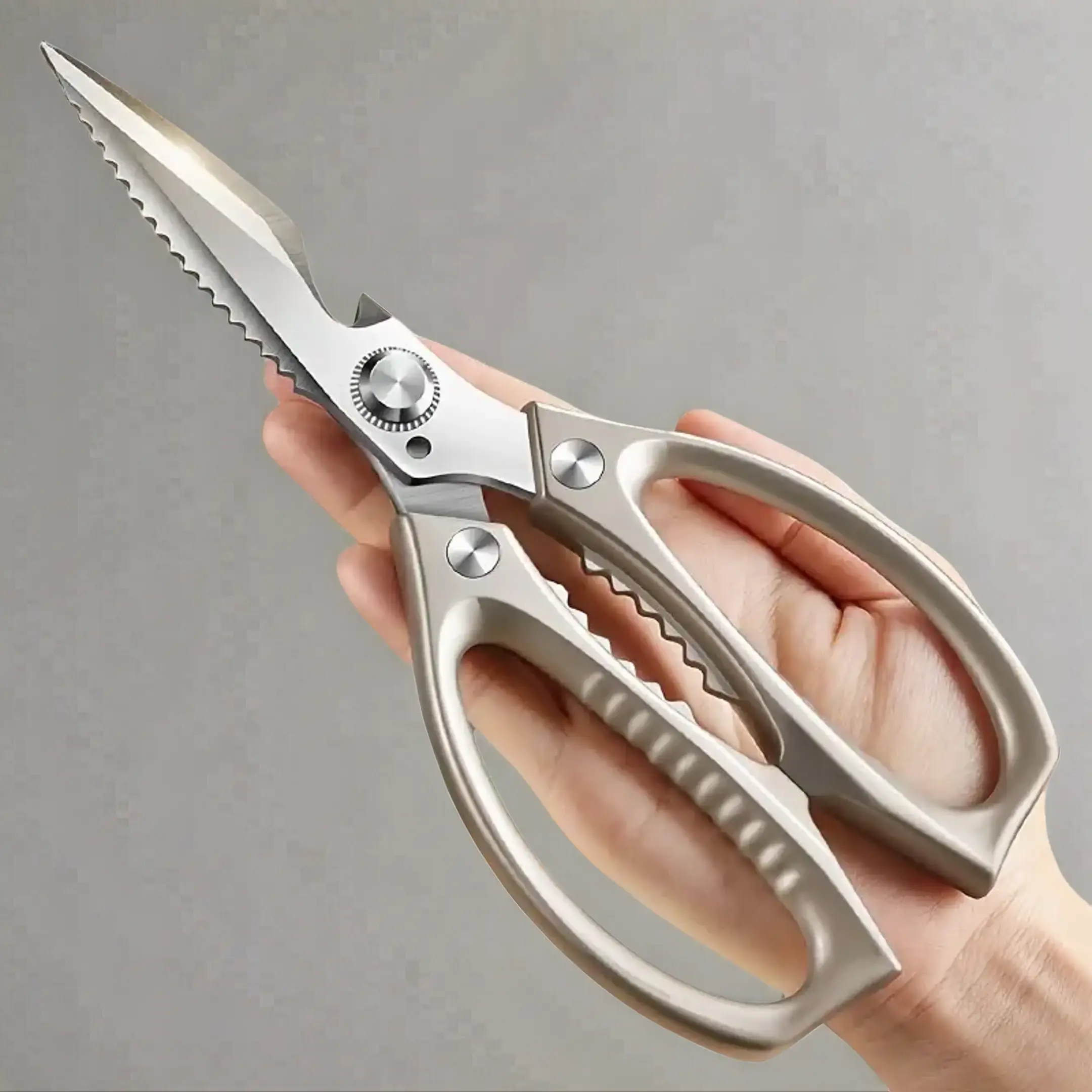 Stainless Steel Kitchen Heavy Duty Scissor, 1 Count Modern Multipurpose Chicken Bones Cutter, Multifunctional Kitchen Poultry Shears for Home, Restaur