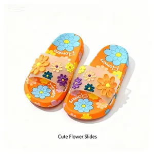 Cute Cloud Slide Sandals for Women – Floral Daisy One-Strap , Soft Non-Slip Shower Slides for Home, Spa, Vacation & Beach Travel slippers house boho style Bowknot Embroidered Christmas Light-Up fashion honest footwear casual