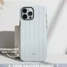 NEW ARRIVAL! Protective Durable Casing for iPhone 18 Pro & iPhone 18 Pro Max - Personalized Blue Matte Custom Monogram, Aesthetic Striped Preppy Coastal Cellphone Cover (Mobile Phone Accessory)