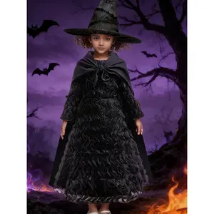 Magic Bad Witch Cosplay Glinda Dress Wedding Evening Gown for Girls Performance All Seasons Party Style