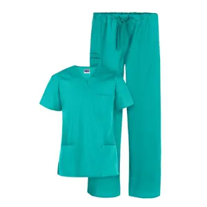 Turquoise 2-Piece Nurse Scrub Set | 3 Pocket Vneck