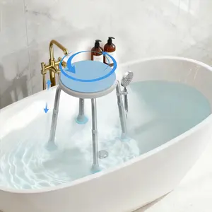Whlicks Swivel Shower Stool – Adjustable Bath Chair for Seniors