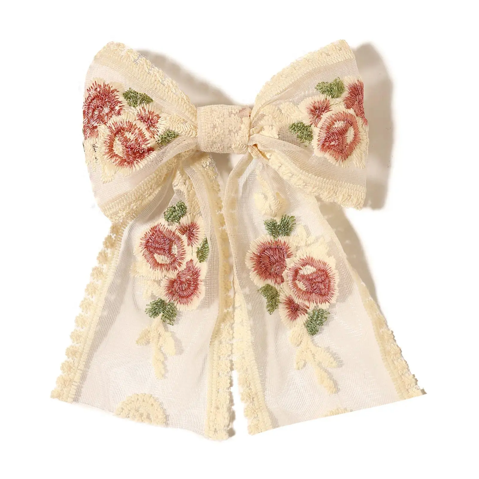 Three-color embroidery lace A