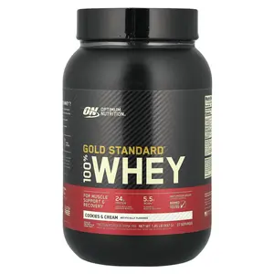 Optimum Nutrition Gold Standard® 100% Whey, Cookies & Cream, 1.85 lb (837 g)