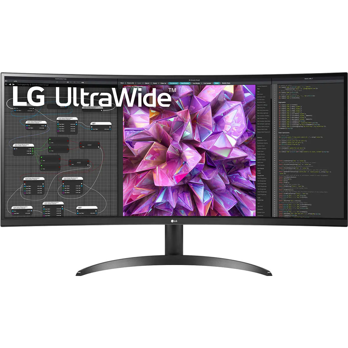 LG 34BQ60QC-B 34" 21:9 UltraWide QHD Curved IPS LCD HDR Monitor, Black