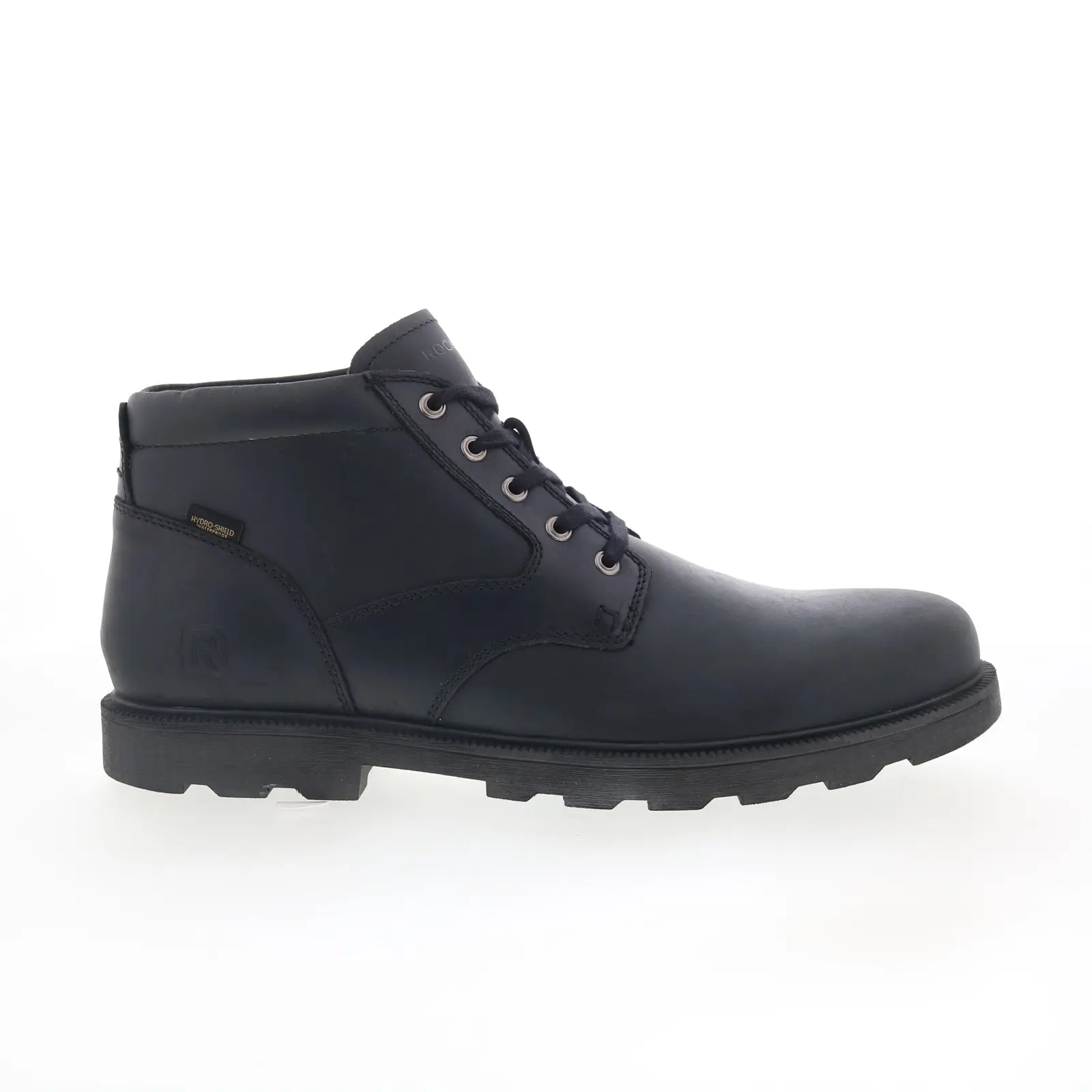 Rockport Seamus RMSEAMUS Mens Black Leather Lace Up Chukkas Boots