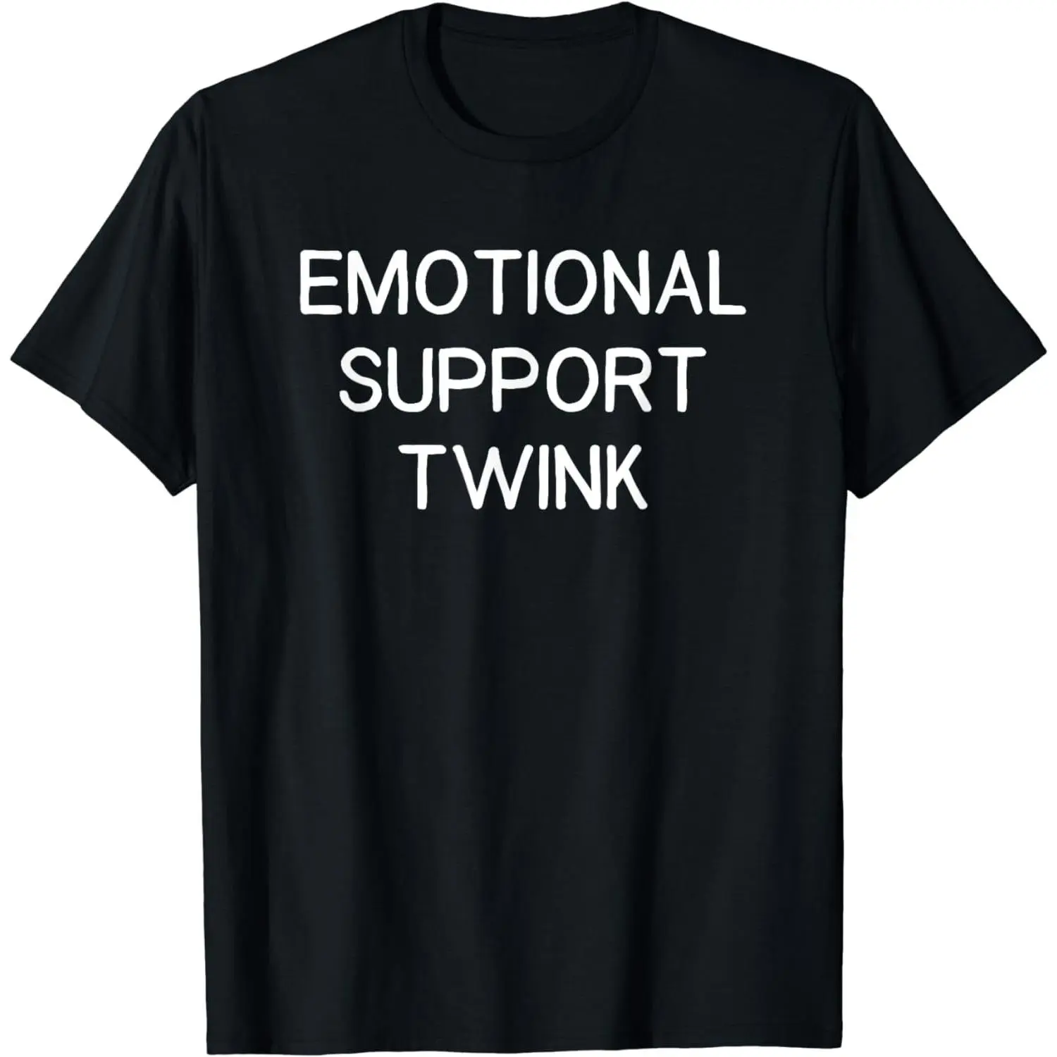 Cotton Short Sleeve Emotional Support Twink T-Shirt For Men