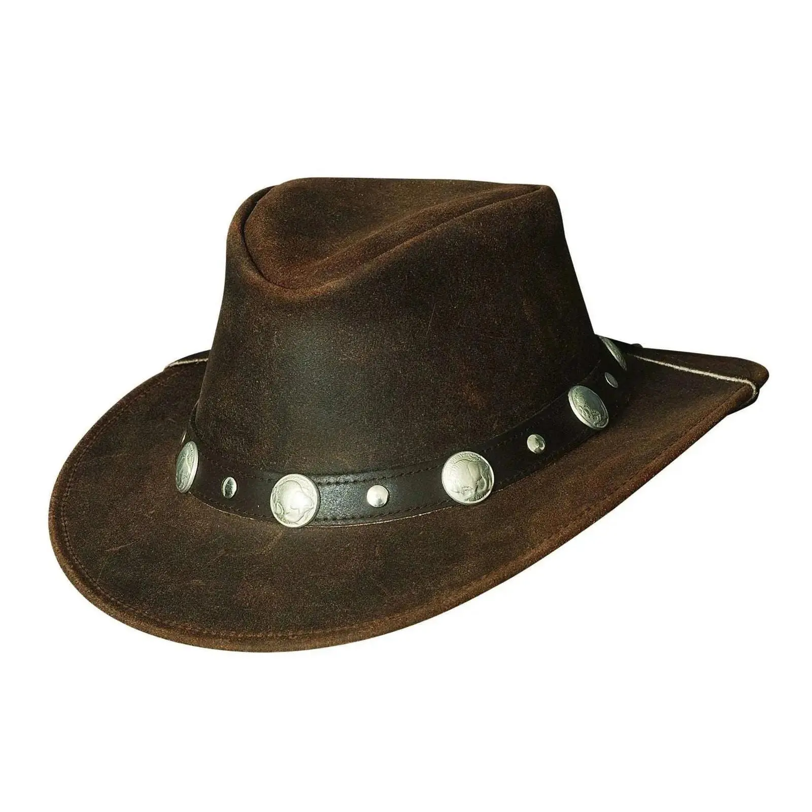 Bullhide Arapahoe- Leather Australian Outback Hat