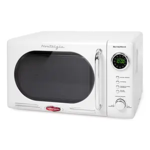 Nostalgia Retro 0.7 Cubic Foot Countertop Microwave Oven
