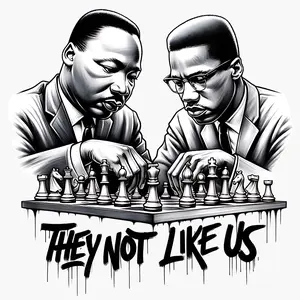 THEY NOT LIKE US BLACK HISTORY DTF TRANSFER for Celebrating and Honoring Black History Versatile DTF Transfer for Schools Museums and Personal Projects