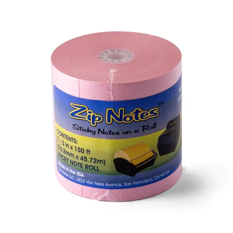Zip Notes™ Refillable Sticky Notes Paper Rolls - Colorful Paper, 150ft Center Adhesive, Classic, Consistent Quality, Durable, Tear-Resistant, Repositionable, Dispenser-Fit, Cost-Effective Office Stationery Accessory