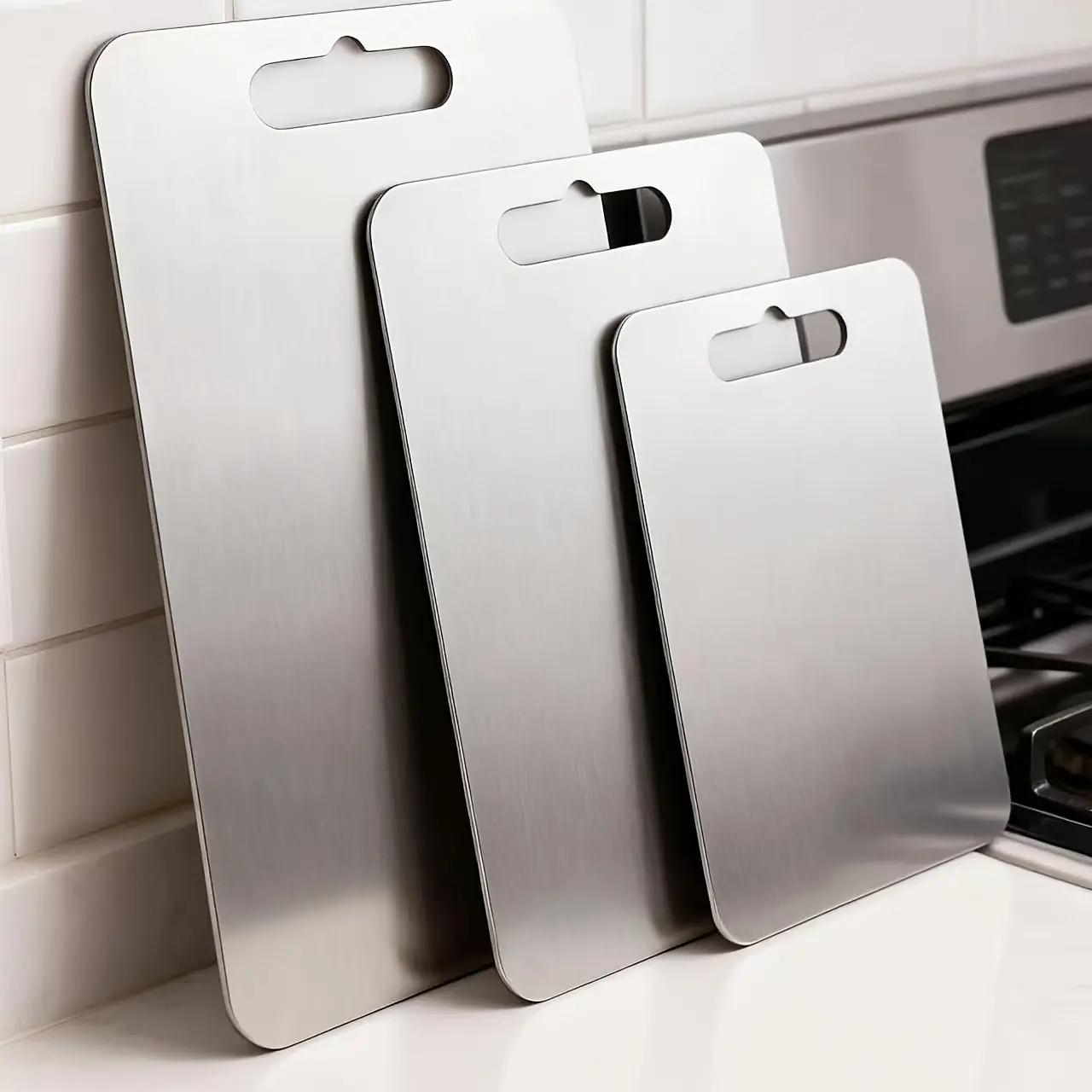 Double-Sided Titanium Cutting Board – Kitchen Tool for Fruits, Vegetables & Meat