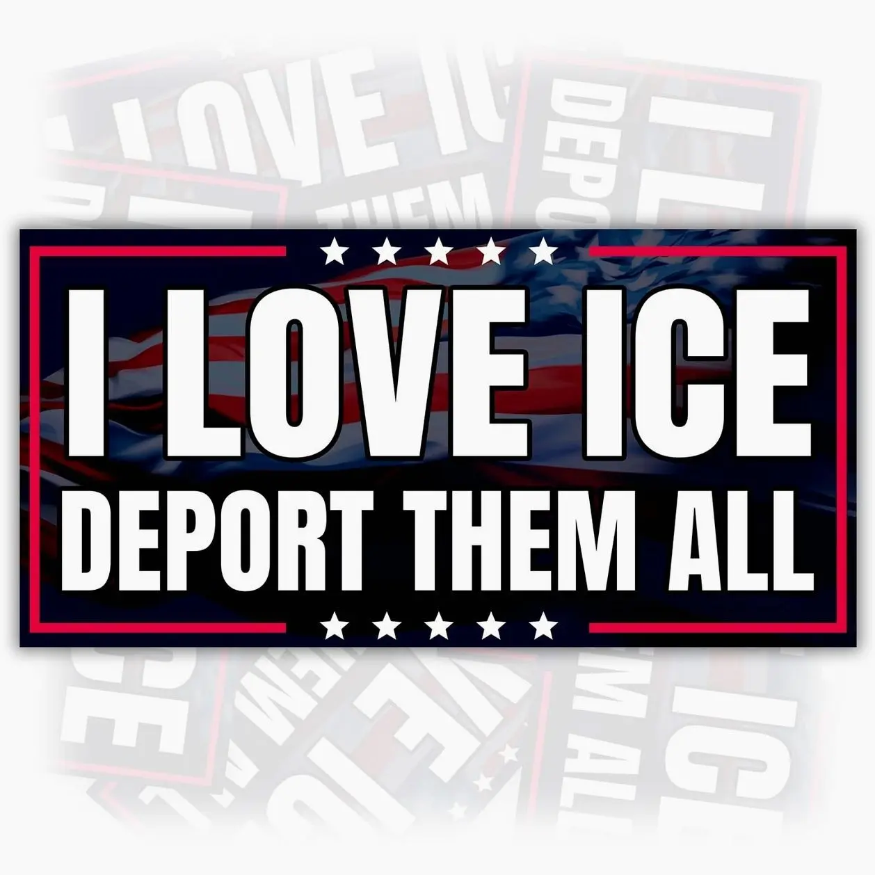 Easy Apply Universal Vinyl Decorative Decal - Pro-ICE Raids, USA Flag Truck Car Decal, Car Accessories, Vehicle Exterior Accessory RZY, Car Decorative Sticker, Sticker For Cars