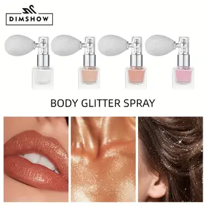 Set of 4 High-Shine Illuminating Body Brightening Eyeshadow Spray