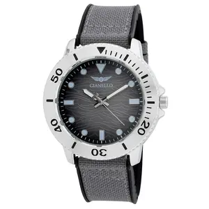 Gianello Men's 46mm Jacque Nylon Strap Watch