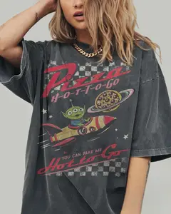 WDW Retro Pizza Hot To Go Alien Toy  Shirt, Aliens Toy  Pizza Planet Shirt, Toy Shirts, WDW Family Trip
