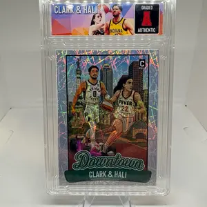 Caitlin Clark & Tyrese Haliburton Custom Downtown Slab Card