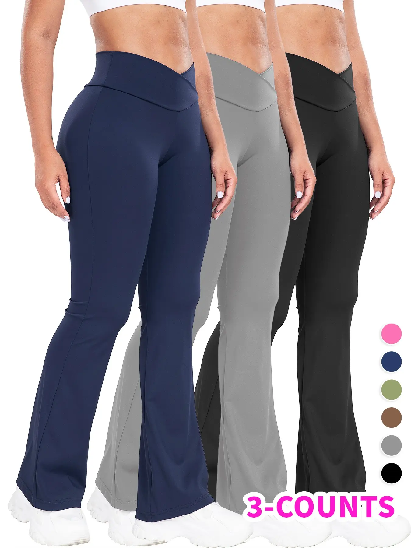 Spring Summer High-Waisted Cross Gym Yoga Pants for Women, Yoga Workout Pants, Breathable Stretch Fabric, Sporty Design, All-Season Wear, Plain Pattern, Breathable Athletic Bottoms, High Waisted Sportswear, Activewear Bottoms