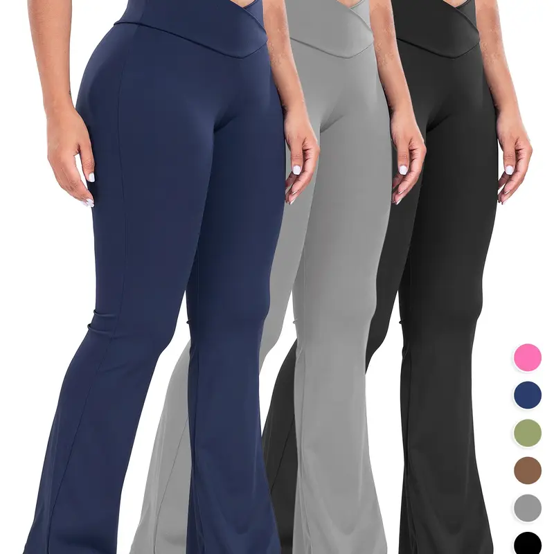 Spring Summer High-Waisted Cross Gym Yoga Pants for Women, Yoga Workout Pants, Breathable Stretch Fabric, Sporty Design, All-Season Wear, Plain Pattern, Breathable Athletic Bottoms, High Waisted Sportswear, Activewear Bottoms, Workout Clothes Women