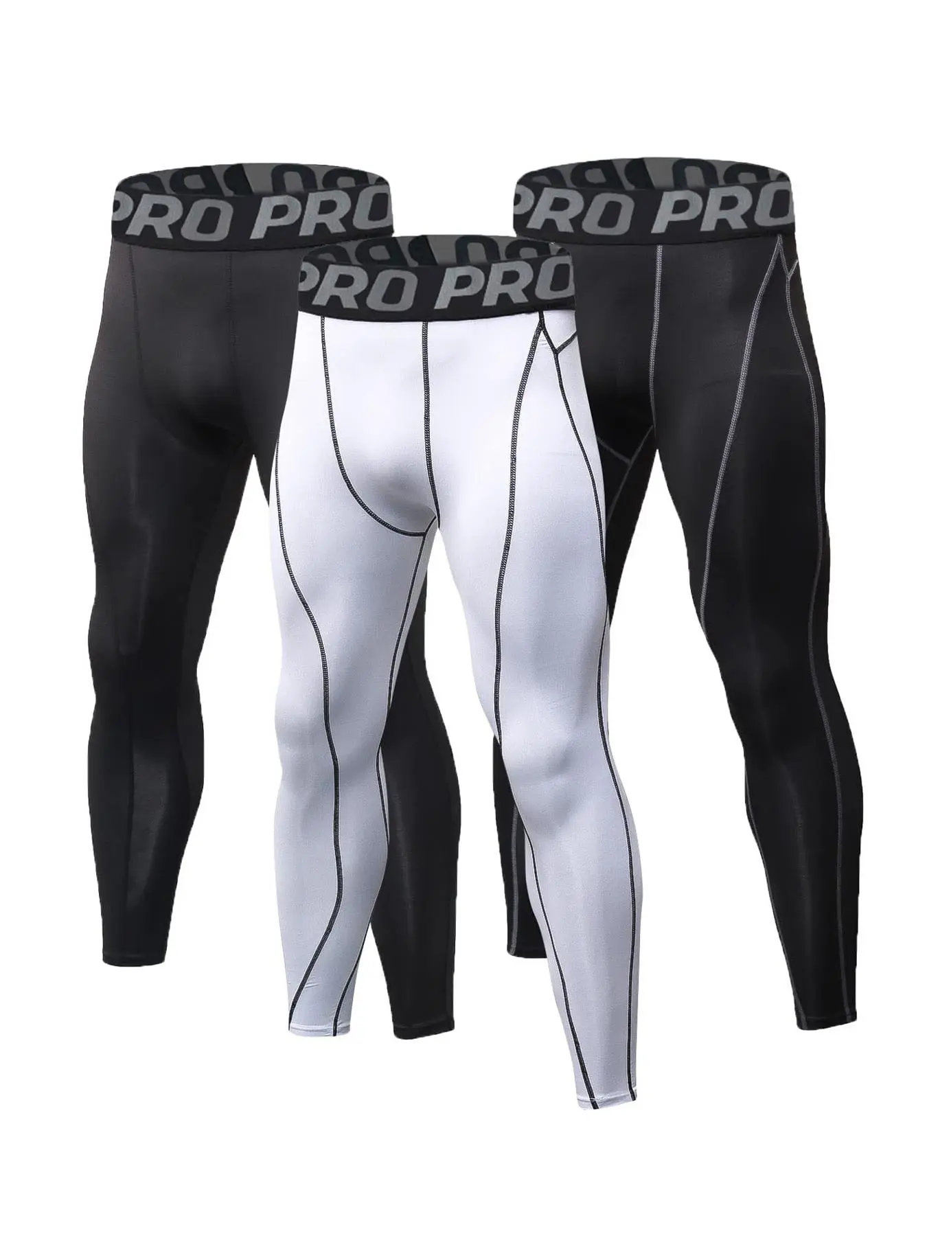 Men's Letter Tape Compression Shapewear Leggings, Casual High Stretch Breathable Comfy Shapewear Pants, Men's Shapewear Bottoms, Gym Fitness Leggings, Shaping Leggings