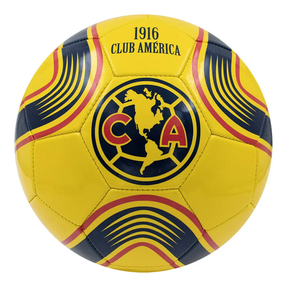Voit Club America Recreational Ball, Size 5 Vibrant Yellow, Essential Outdoor Sports Gear for Youth and Adult Fans, Footballequipment, Soccer Balls