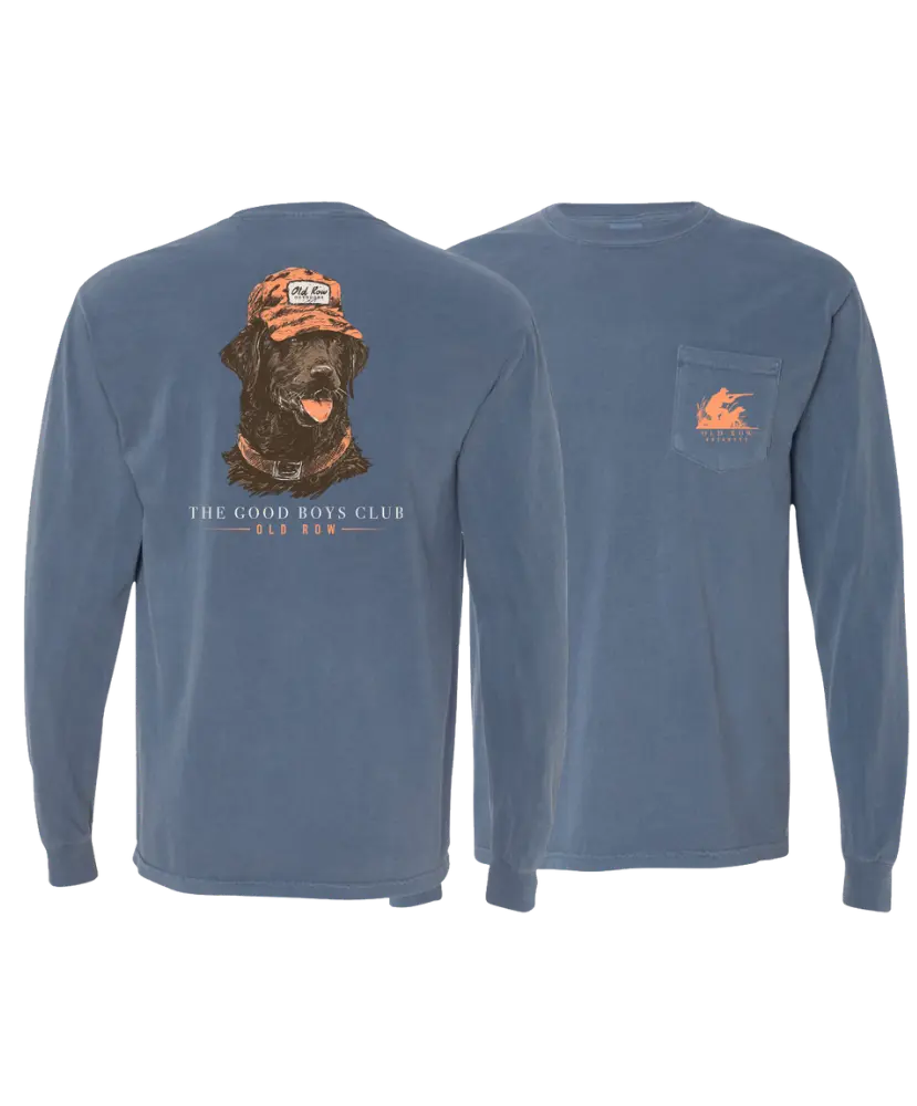 Old Row - Outdoors Duck Dog LS Pocket Tee