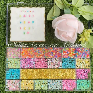 GLOW in the Dark & Black Light Crystals Mega Kit - #2 Exclusive 9000pcs with Unique Design and High-Quality Crystals - Glitz Accessories & Such
