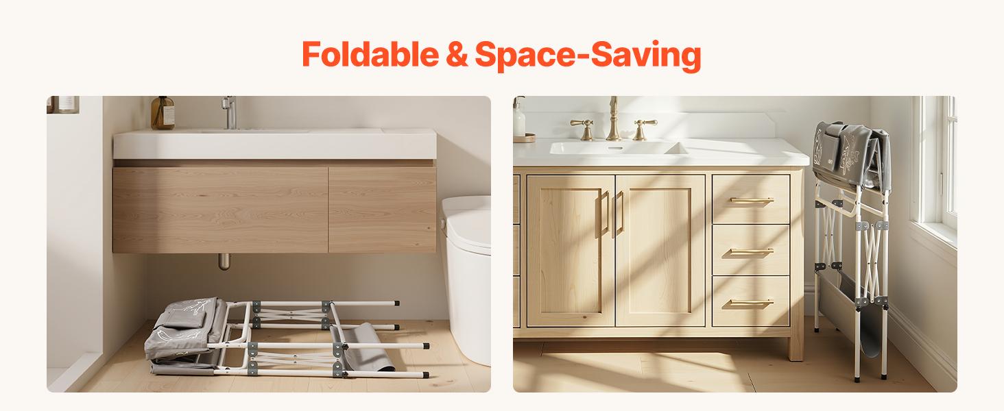 VEVOR Dog Bathtub, Elevated Dog Bath Tub, Collapsible Pet Bathing Grooming Wash Station, Portable Foldable Space-saving, with Built-In Drain Hose for Small and Medium Pet Cat Indoor & Outdoor, Gray