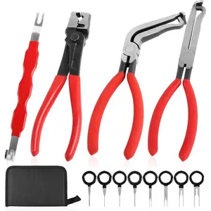 4 count Electrical Disconnect Pliers Set, Connector Disconnect Plier & Automotive Electrical Connector Separator Tool &  Line Petrol Clip Pipe & Hose Clamp Pliers