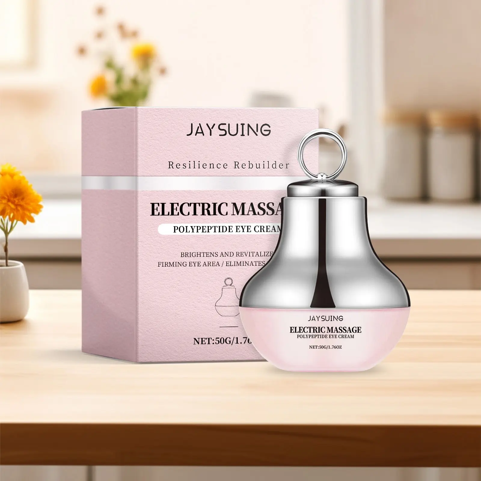 Jaysuing Electric Firming Eye Cream, Lifting Hydrating Eyelid Skin Moisturizer, Elasticity Eye Area Electric Massage Cream, Moisturizing Eye Cream, Revitalizing Eye Cream, Eye Bag Treatment