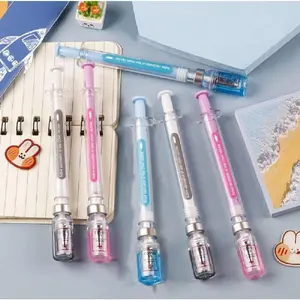2026 Viral Syringe Style Pen | 0.5mm Fine Tip Colorful Pen | Creative Cute Student Stationery,summervibes