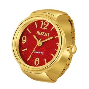 OIDEA Ladies' Analogue Quartz Finger Watch - Glitter Shimmer Dial, Elastic Stretch Band, Fashion Wristwatch, Stylish for Teens, 1ATM Water Resistance, Analogue Quartz Watch