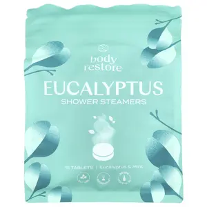 Body Restore Shower Steamers, Eucalyptus, 15 Tablets, 13.2 oz Body Restore Shower Steamers, Eucalyptus, 15 Tablets, 13.2 oz