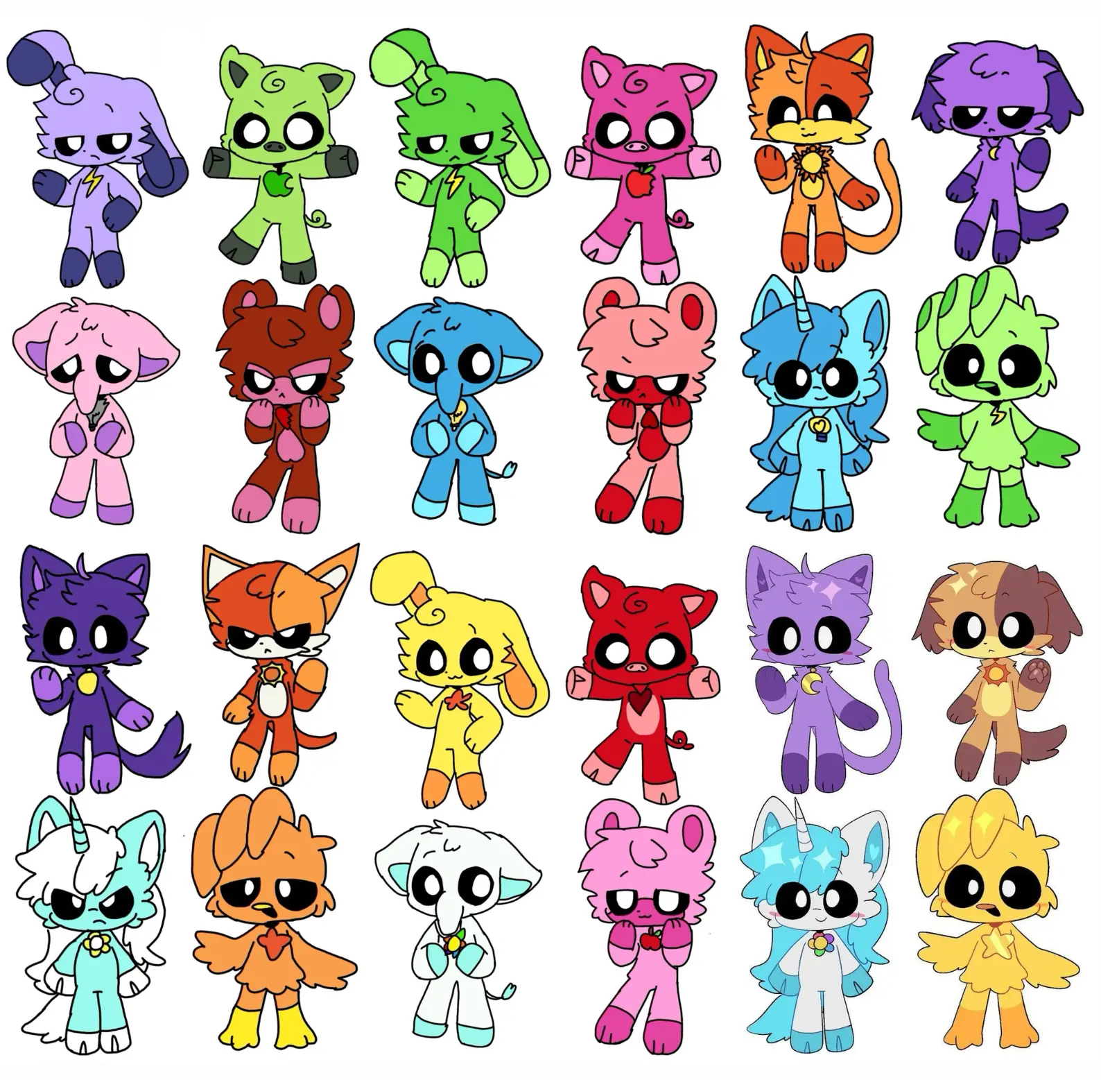 Poppy Playtime Acrylic Keychain - Kawaii Keyrings Birthday Gifts – Cute Acrylic Keychain Charms, Perfect Gift for Fans & Collectors