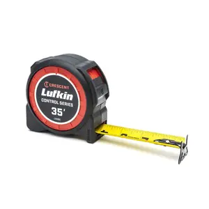 Crescent Lufkin Control Series L1035C-02 Durable 35' Tape Measure, Hand Measuring Tool for Tools & Hardware Applications, Durable Tape Measure