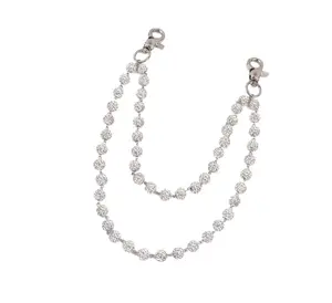 HALFHAPPY DIAMOND WALLET CHAIN - 2 Diamond Wallet Chains Bundle One Size Fits All Multiple Colorways Over 2000 Stones Ships 1-3 Days After Purchase