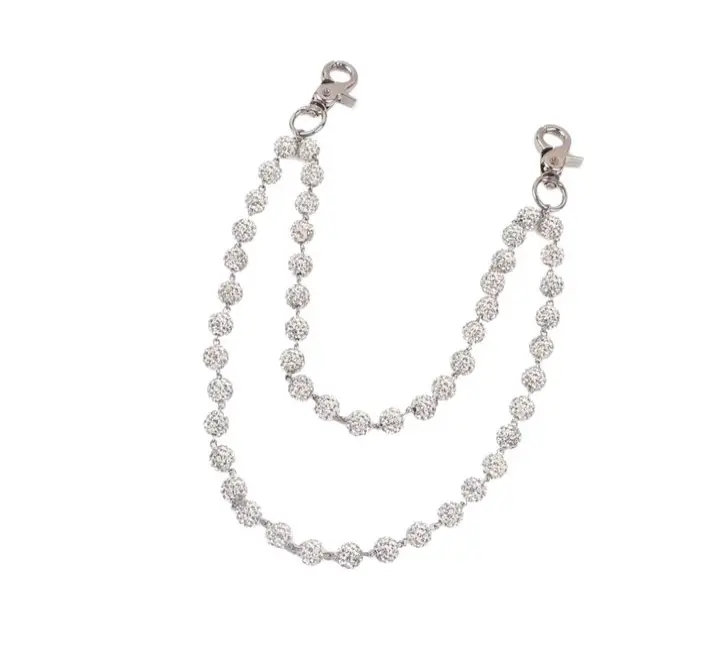 HALFHAPPY DIAMOND WALLET CHAIN - 2 Diamond Wallet Chains Bundle One Size Fits All Multiple Colorways Over 2000 Stones Ships 1-3 Days After Purchase