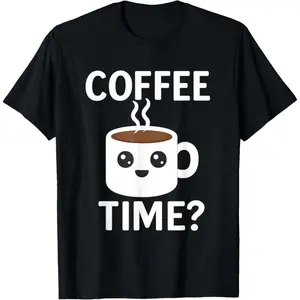 100% Premium Cotton T-Shirt coffee time funny trip lover coffee squad T-Shirt
