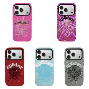 Sp5der Spider Web Phone Case,   protection design  , Y2K Streetwear Aesthetic Protective Case for iPhone 11/12/13/14/15/16/17 pro max  series and Samsung S21-S26 series.Perfect for Her/Him Girly Phone Caseslovely  stylish   gift