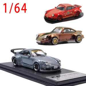 MC Diecast 1/64 Scale Porsche 964 Alloy Car Model RWB 911 Play Vehicles Toys for Boys Gift Collection Original Box