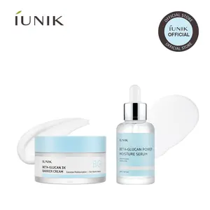 IUNIK Beta Glucan Barrier Recovery Duo | Beta Glucan Serum & 3x Barrier Cream