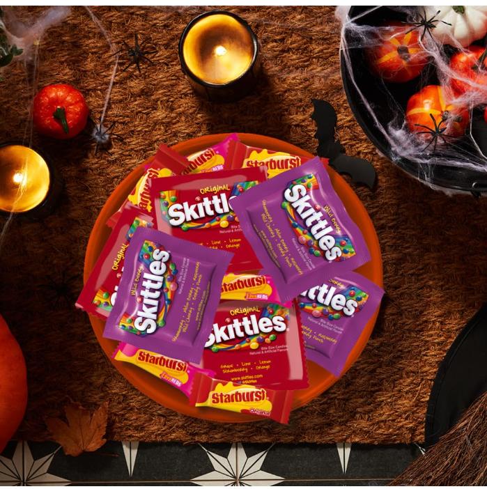 SKITTLES Wild Berry & STARBURST Original and FaveReds Fun Size Variety Pack, Snack - Bonbon