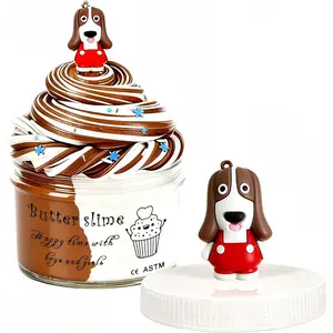 Christmas Labrador Scented Butter Slime,Super Soft and Non Sticky,DIY Scented Slime Party Favor for Girls Ages 8-12, Birthday Gifts,Christmas Stocking Stuffers(200ml 7oz)