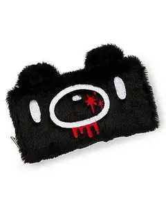 Black Gloomy Bear Faux Fur 3D Wallet - Gloomy Bear