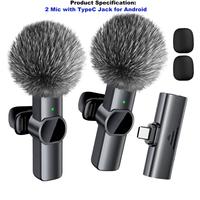 2 Mic with TypeC Jack for Android Phone/iPhone15+